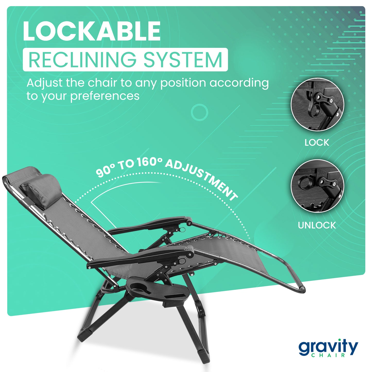 Garden Gravity Chair - Sun Lounger