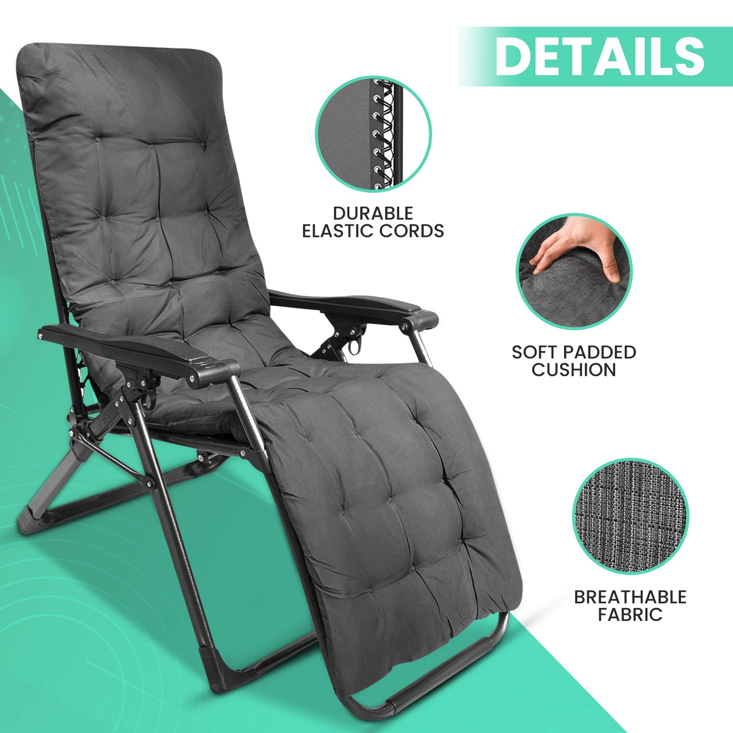 Garden Gravity Chair - Sun Lounger