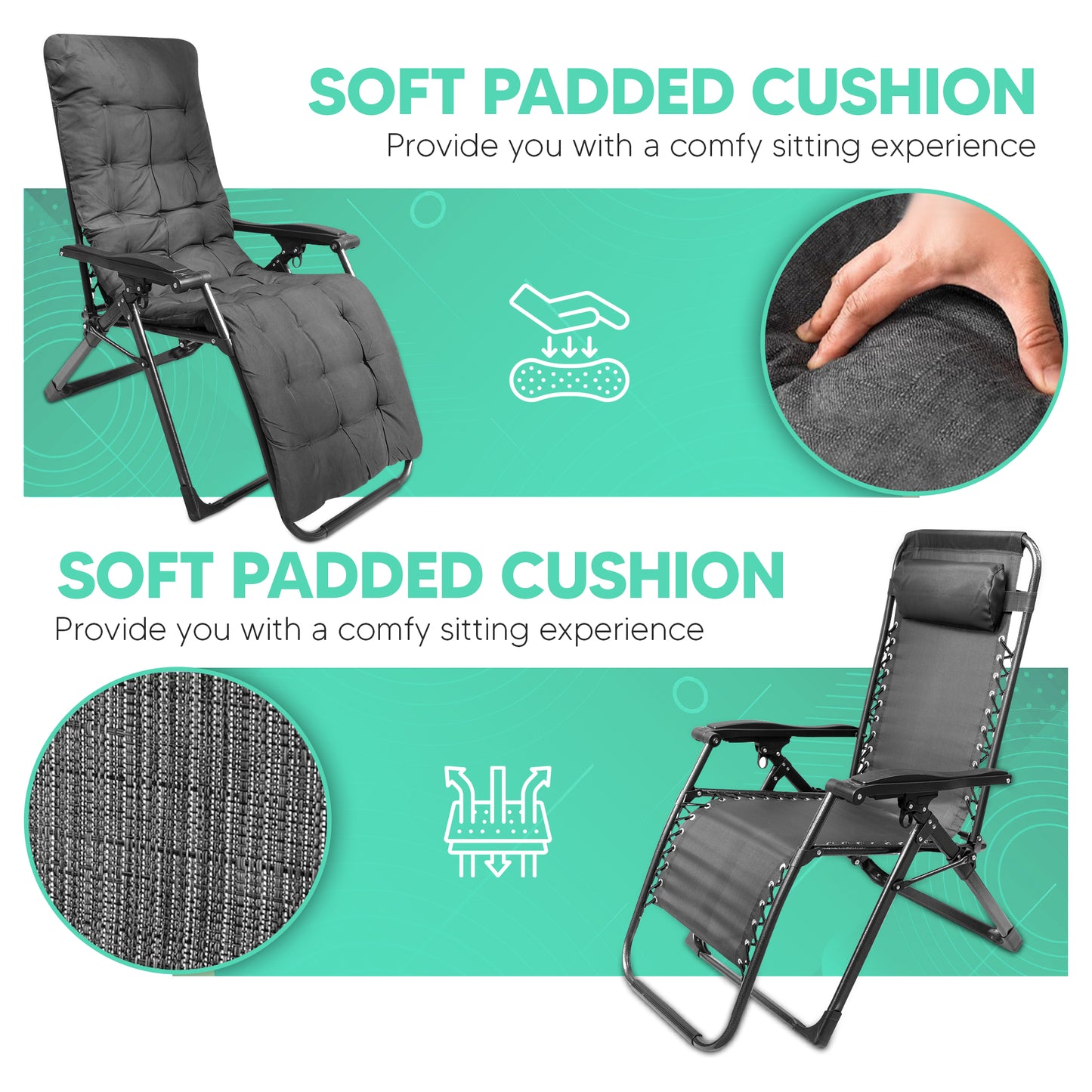 Garden Gravity Chair - Sun Lounger