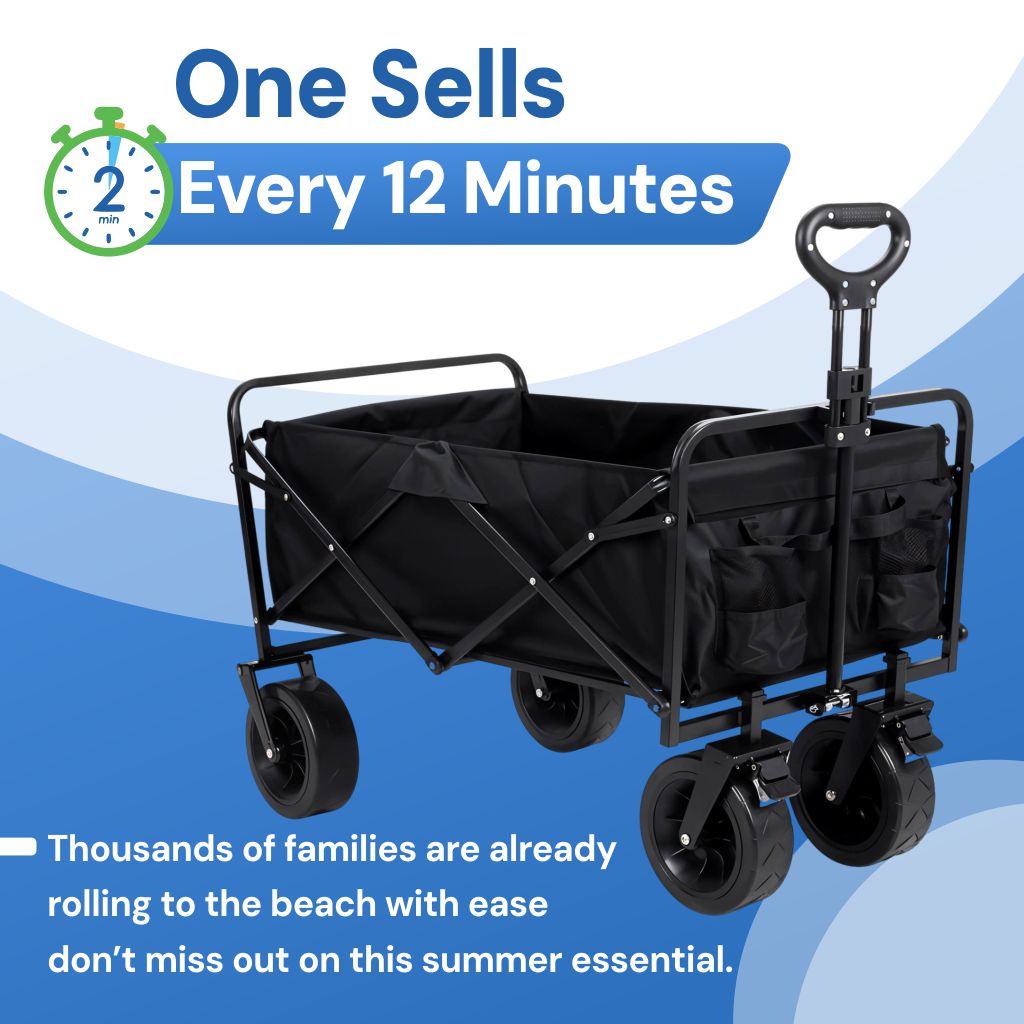 Folding Beach Wagon Trolley