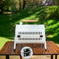 Portable BBQ Barrel – Double-Sided Foldable Charcoal Grill with Lid, Lightweight Design, Dual Vents, Perfect for Camping