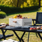 Portable Metal BBQ Grill with Charcoal Tray – Tabletop Charcoal Barbecue, Sleek Modern Design, Well-Ventilated, Lightweight