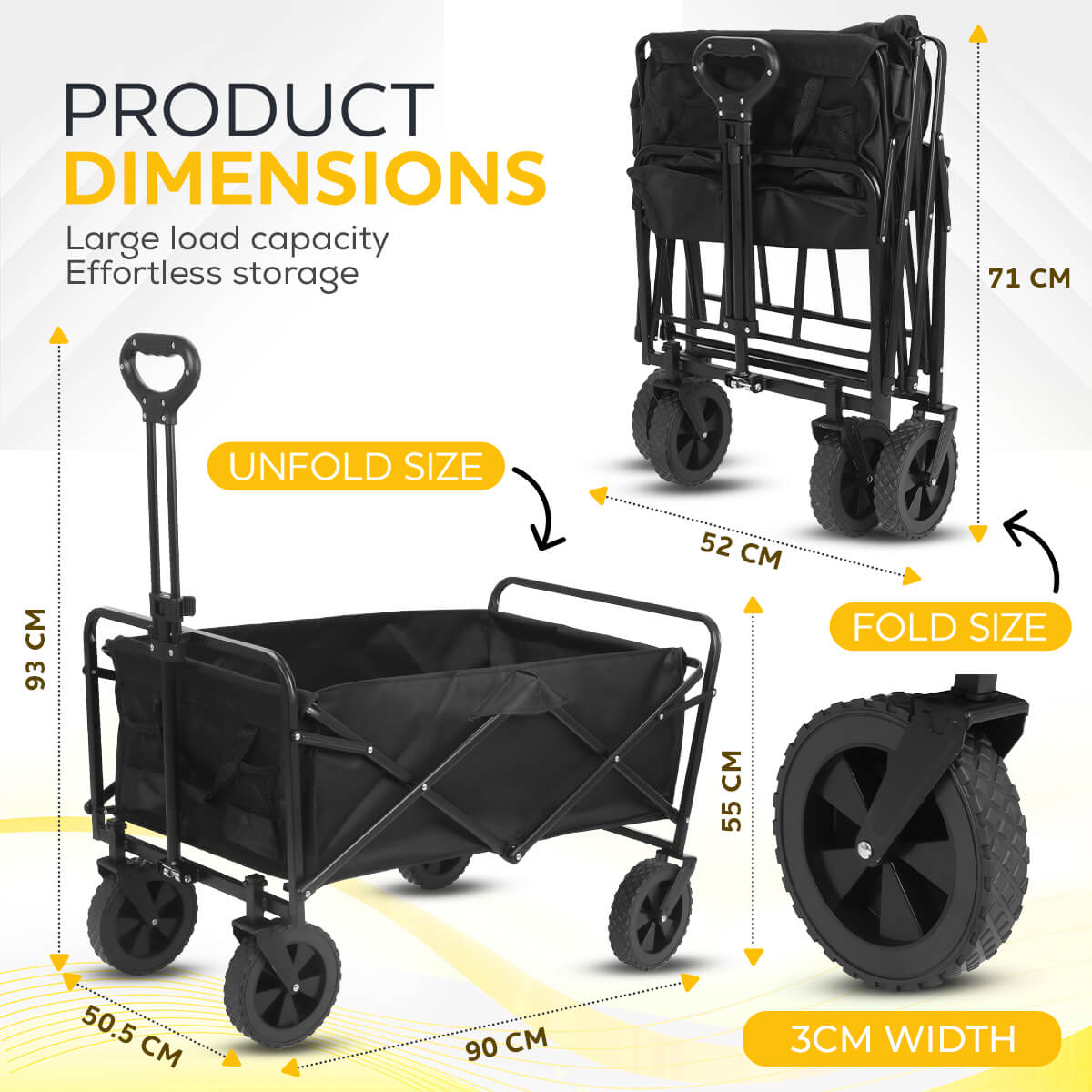 Folding Beach Wagon Trolley