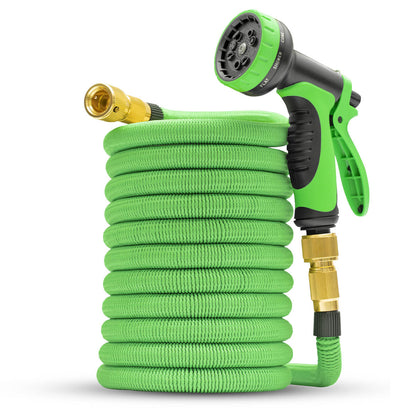 Heavy-Duty Expandable Garden Hose | 10-Mode Spray Nozzle