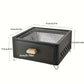 Portable Metal BBQ Grill with Charcoal Tray – Tabletop Charcoal Barbecue, Sleek Modern Design, Well-Ventilated, Lightweight